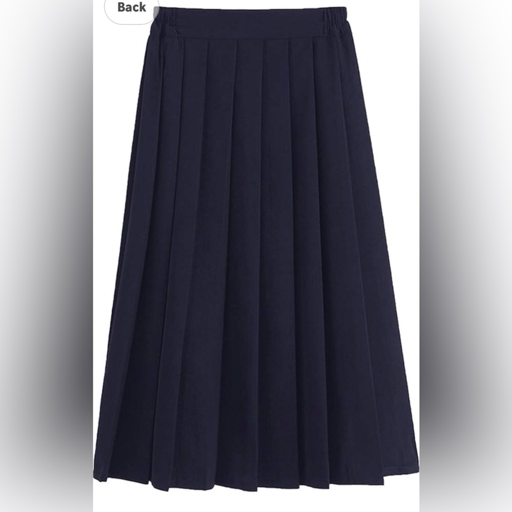 Uniform Navy Pleated Skirt NEW